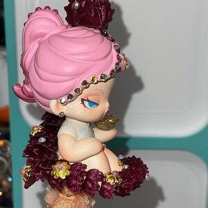 Dodo name original figure hand beaded by me with 3D printed dragon.